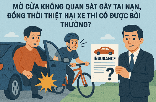 Bảo hiểm ô tô, Bảo hiểm thân vỏ ô tô, Emily xevaban, Bảo hiểm bắt buộc, Mua bảo hiểm ô tô, Mở cửa gây tai nạn, Tự gây thiệt hại xe, Mở cửa bất cẩn, Mở cửa không quan sát